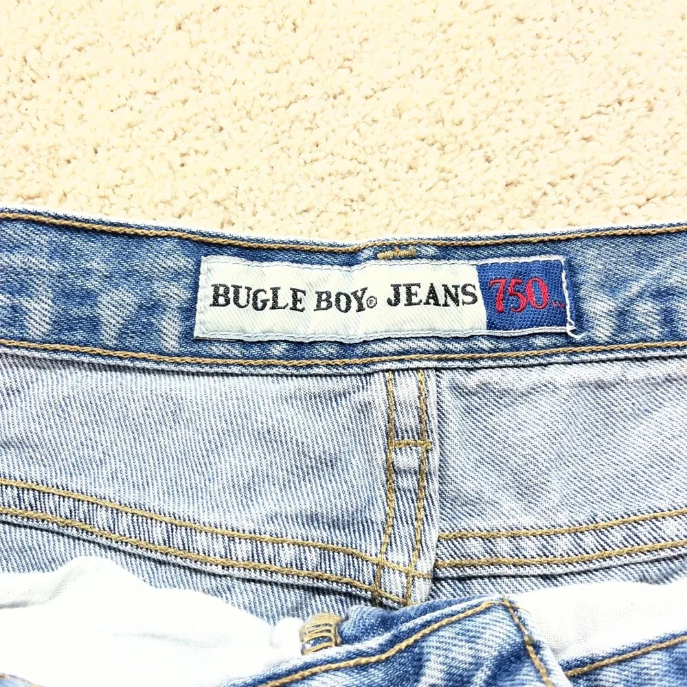 Bugle Boy Jeans‎ Denim Shorts Mens 36W Blue Vintage 750 Relaxed Fit Cotton